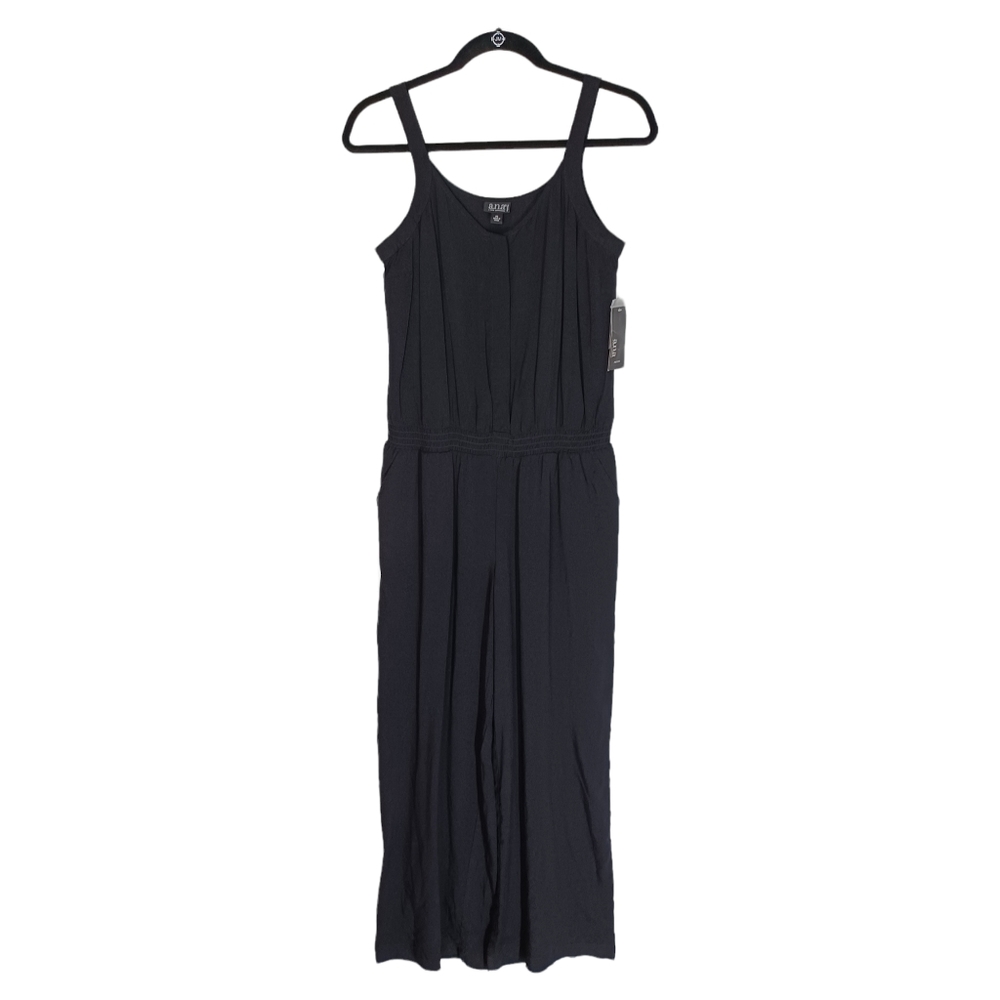A.N.A A NEW APPROACH Black Sleeveless Jumpsuit Petite Small NWT
